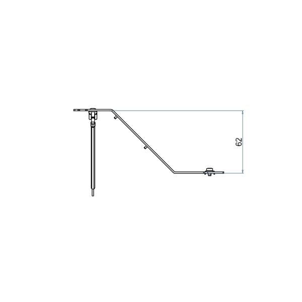 Produktbild UBD 160 150  -  Steckdoseneinsatz mit 3x 45x45- und 4x MH-Ausschnitten, leer